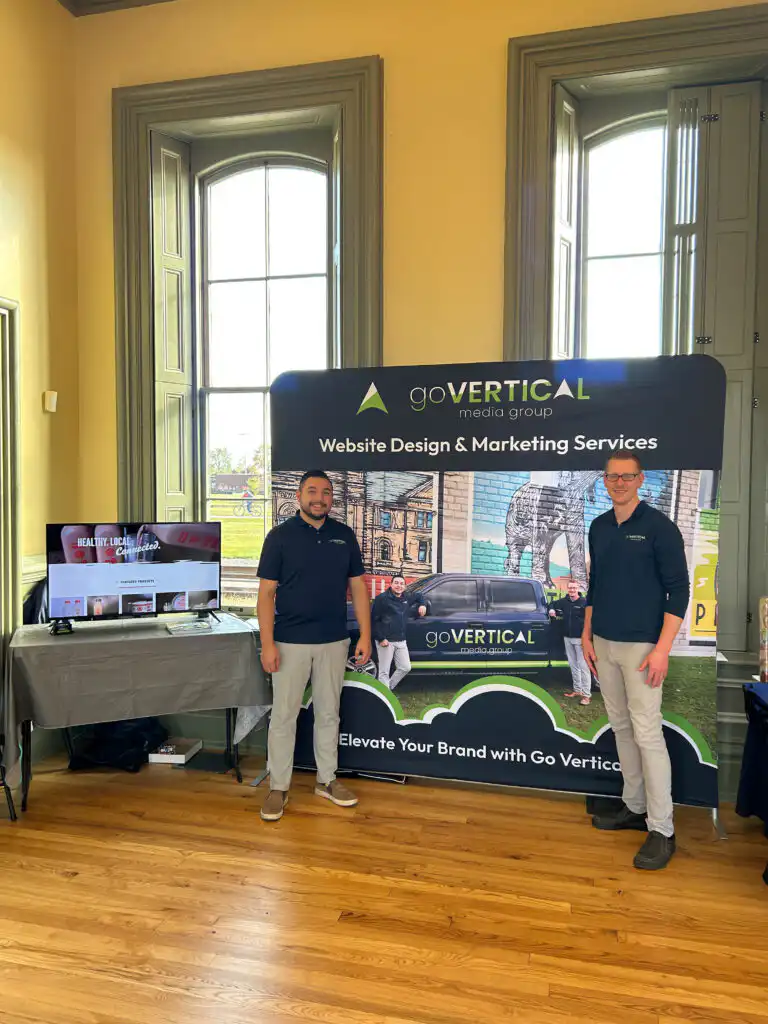 Go Vertical Media Group owners Mark and Robin Hanging Out At A BA5 At The CASO Station In St. Thomas. Go Vertical is a website design company and marketing agency in St. Thomas Ontario.