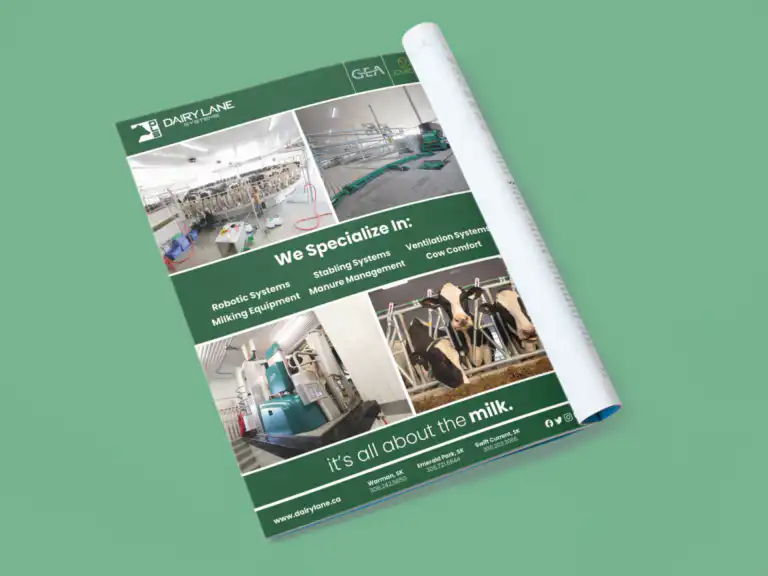 Dairy Lane Systems graphic design project performed by Go Vertical Media Group in St. Thomas Ontario.