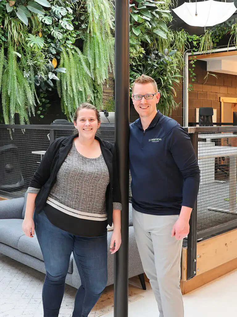 Go Vertical Media Group co-owner Mark, along with Elle, owner of The Atrium when Go Vertical and The Atrium cohosted a St. Thomas BA5 event.