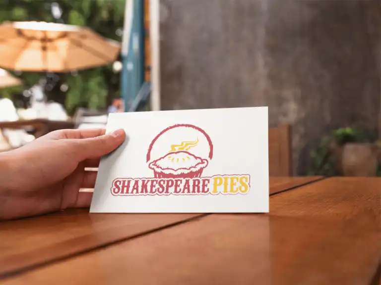 Shakespeare Pies graphic design project performed by Go Vertical Media Group in St. Thomas Ontario.